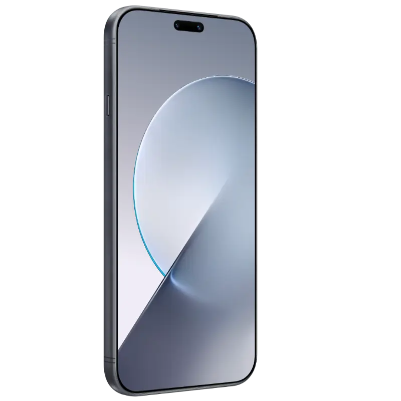 HONOR Magic9 Pro Max in Shadow Black, front three-quarter view