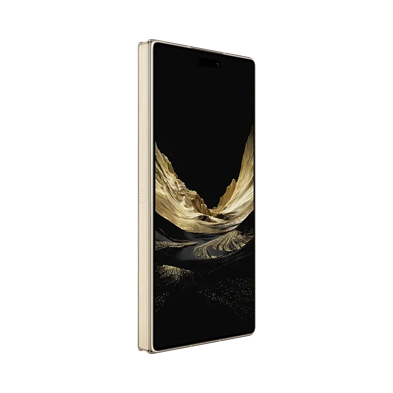 HUAWEI Mate XT 2 ULTIMATE DESIGN Bright White folded cover display angled view