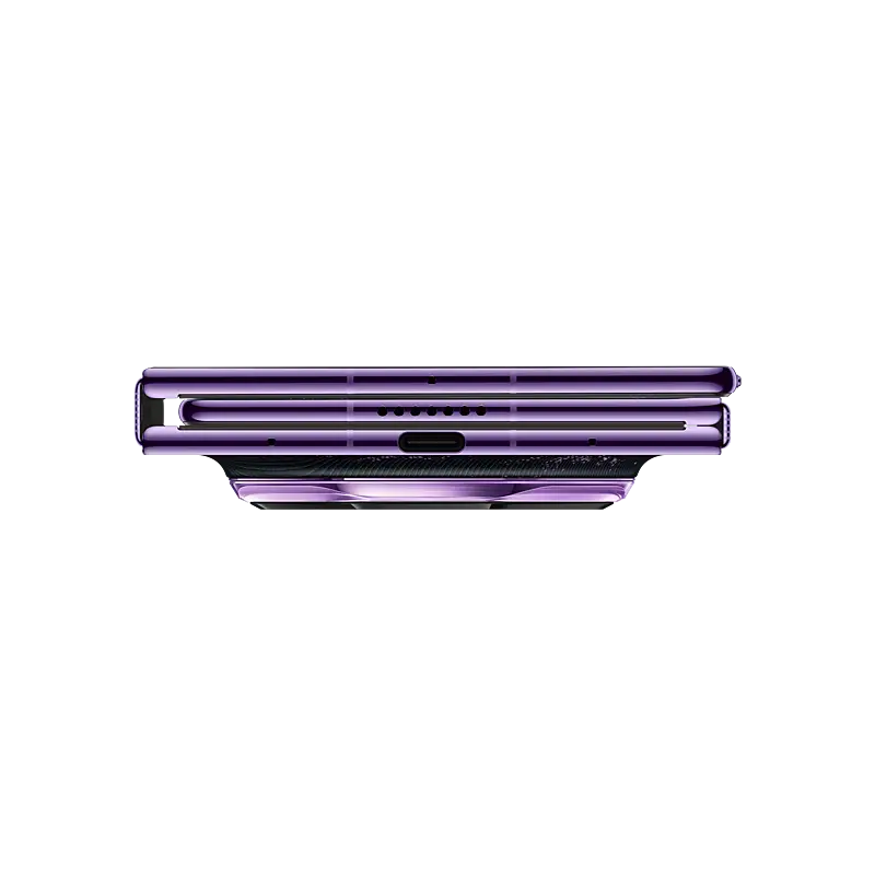 HUAWEI Mate XT 2 ULTIMATE DESIGN Brocade Purple folded lower edge with USB port
