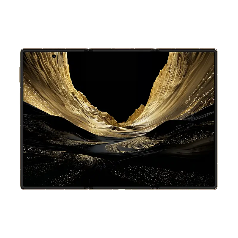 HUAWEI Mate XT 2 ULTIMATE DESIGN Dark Black unfolded inner display front view