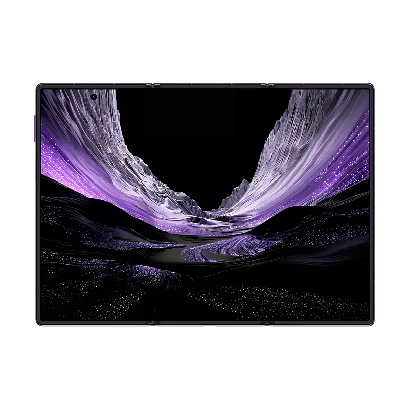 HUAWEI Mate XT 2 ULTIMATE DESIGN Brocade Purple unfolded inner display front view