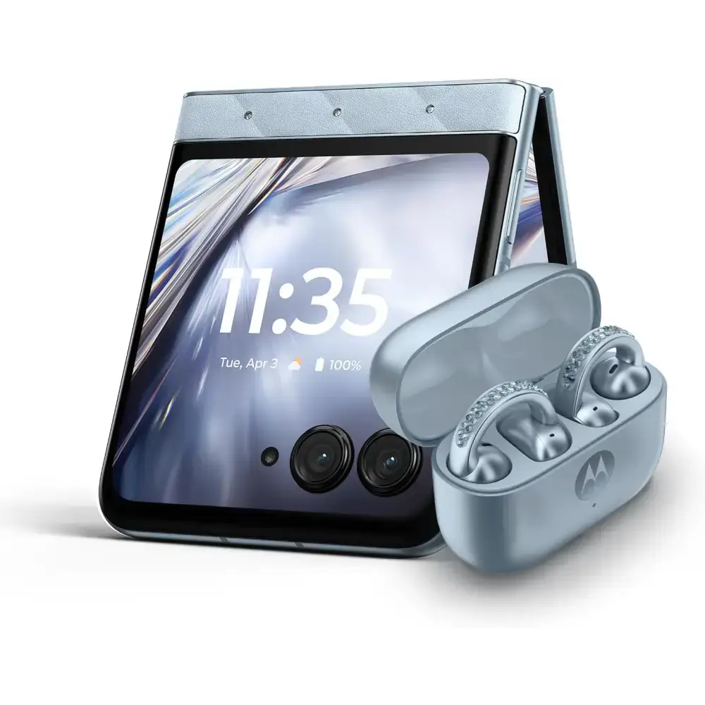 Buy Motorola Razr 60 Swarovski Edition + Moto Buds Loop XT2553-1 8GB/256GB Pantone Ice Melt (Global)
