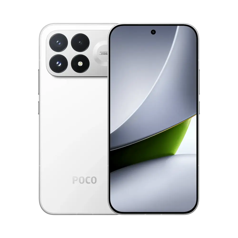 POCO F9 Pro White front and back