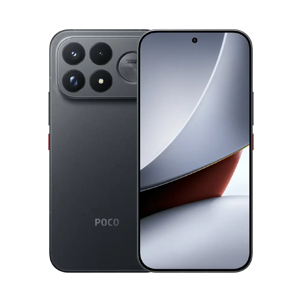 POCO F9 Ultra Black, front and back