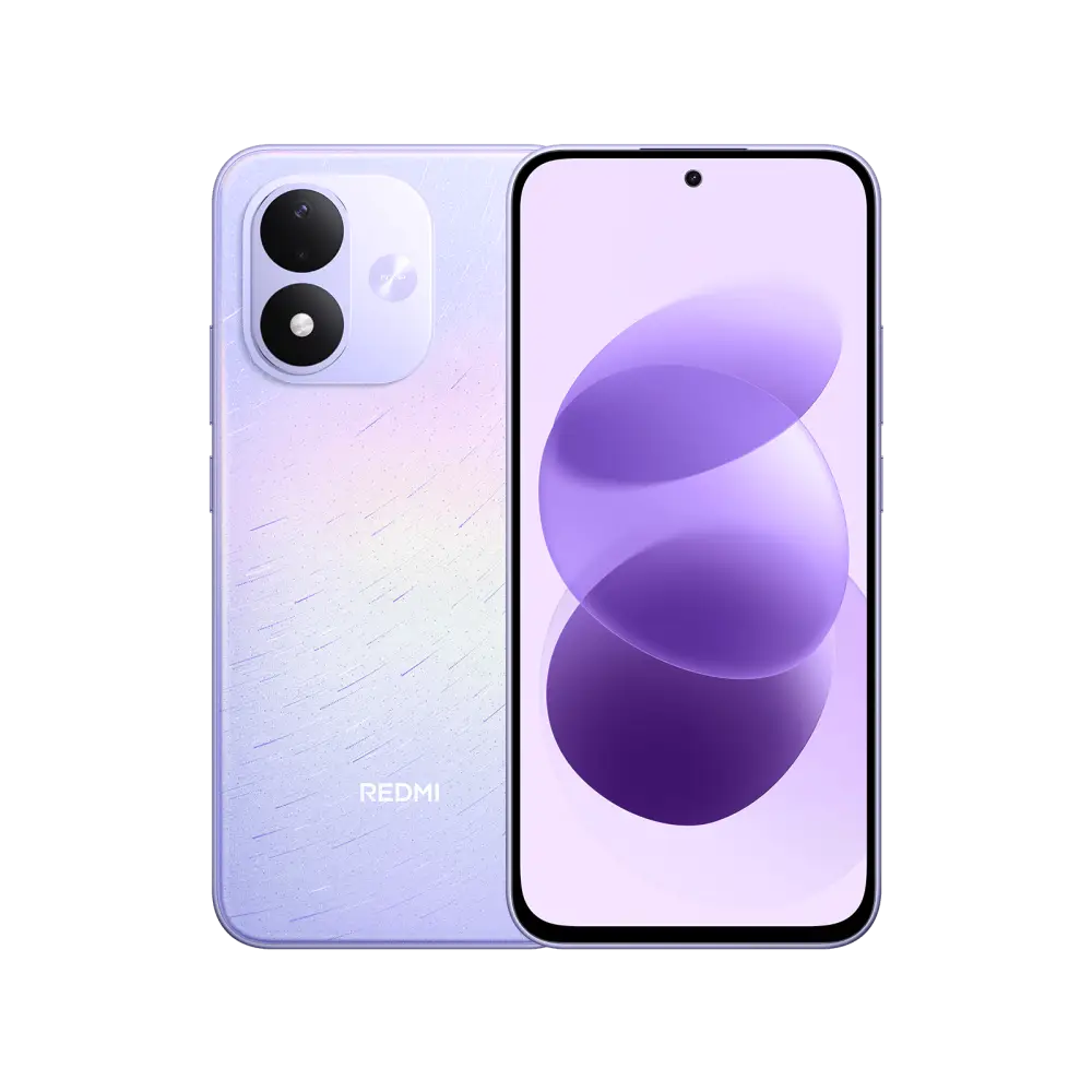 REDMI Note 17 5G (Global), Celestial Purple — front and back