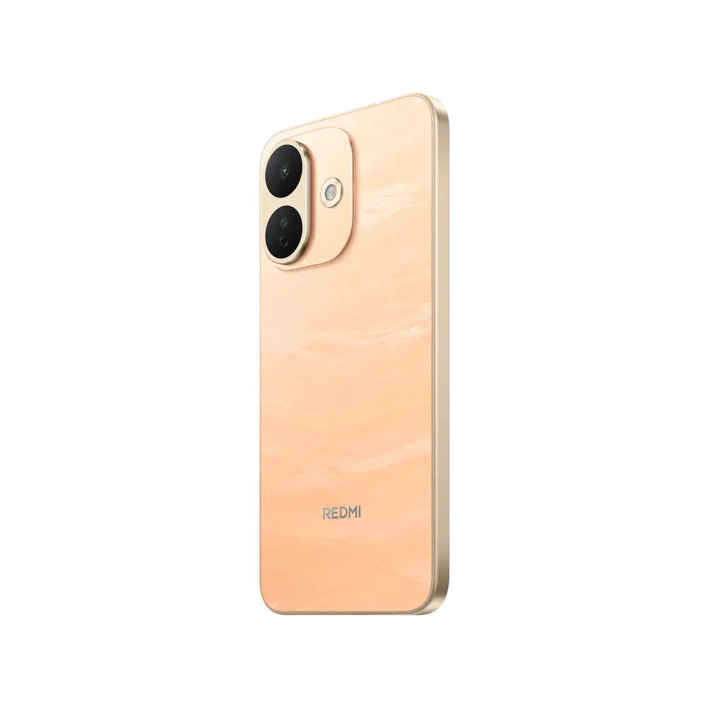 REDMI Note 17 Pro 5G in Satin Orange, angled rear view
