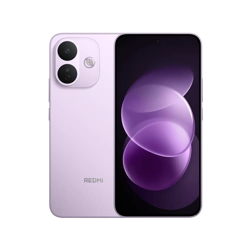REDMI Note 17 Pro 5G in Purple, front and rear views