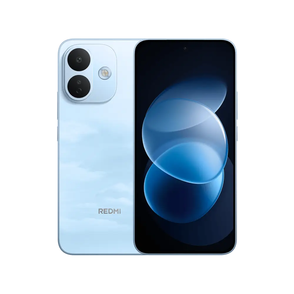 REDMI Note 17 Pro 5G in Sky Blue, front and rear views