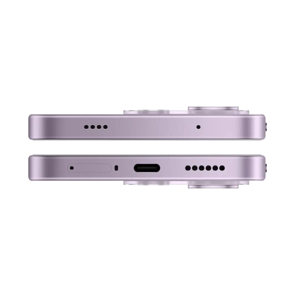 REDMI Note 17 Pro Max 5G in Purple, top and bottom views