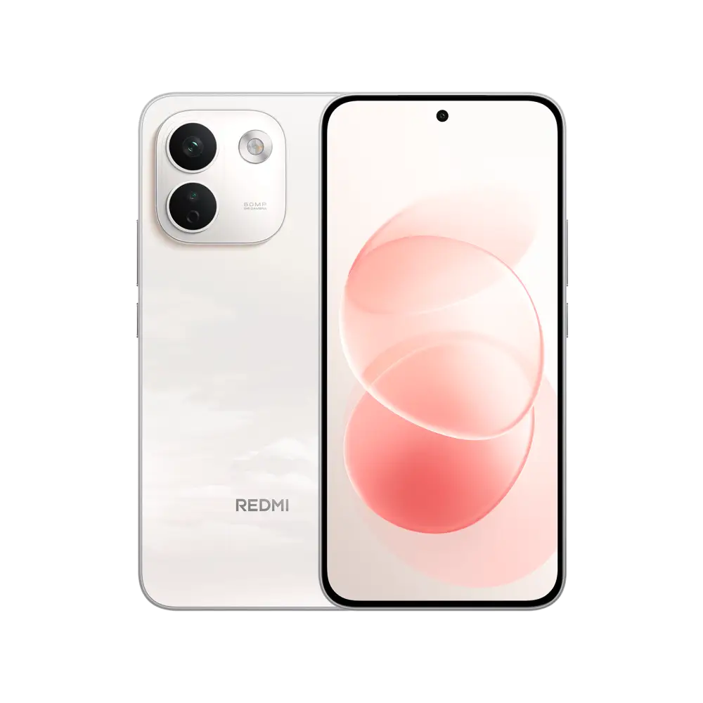 REDMI Note 17 Pro Max 5G in Cloud Blush, front and rear views