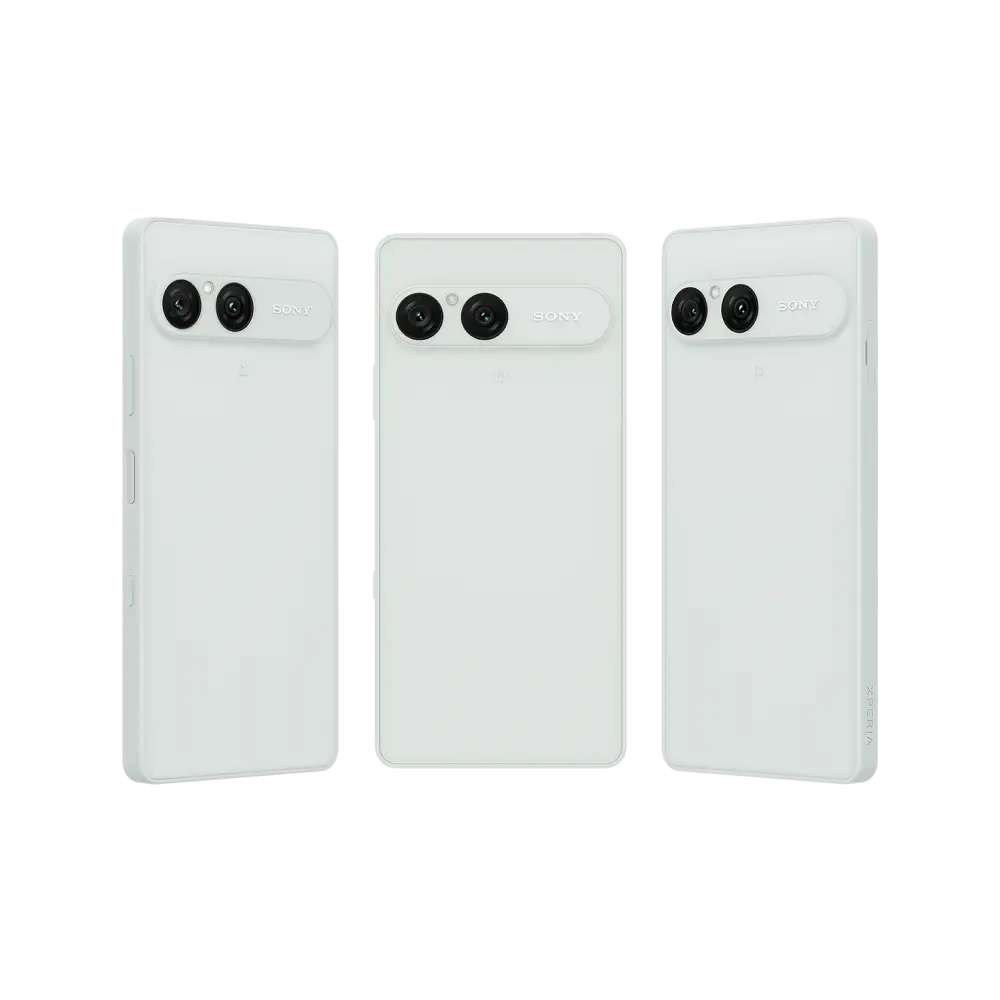 Sony Xperia 10 VIII XQ-GH74 (Global) Frozen White three-quarter rear views