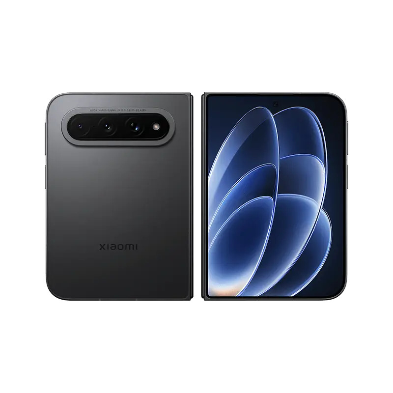 Xiaomi 18 Fold Black front and back view
